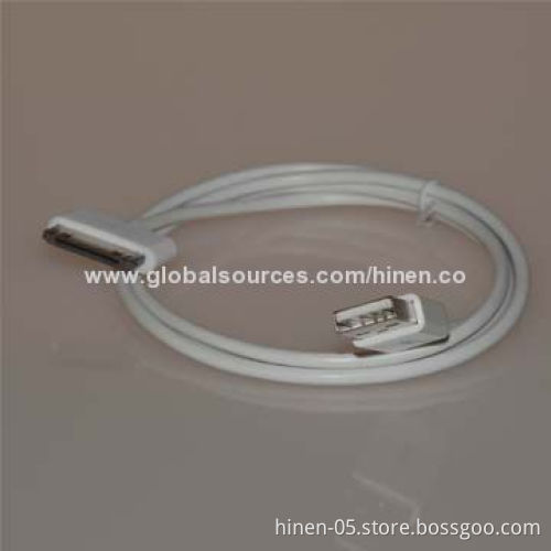30 Pin Cable for iPod/iPhone/iPad, Connects Your Apple Devices